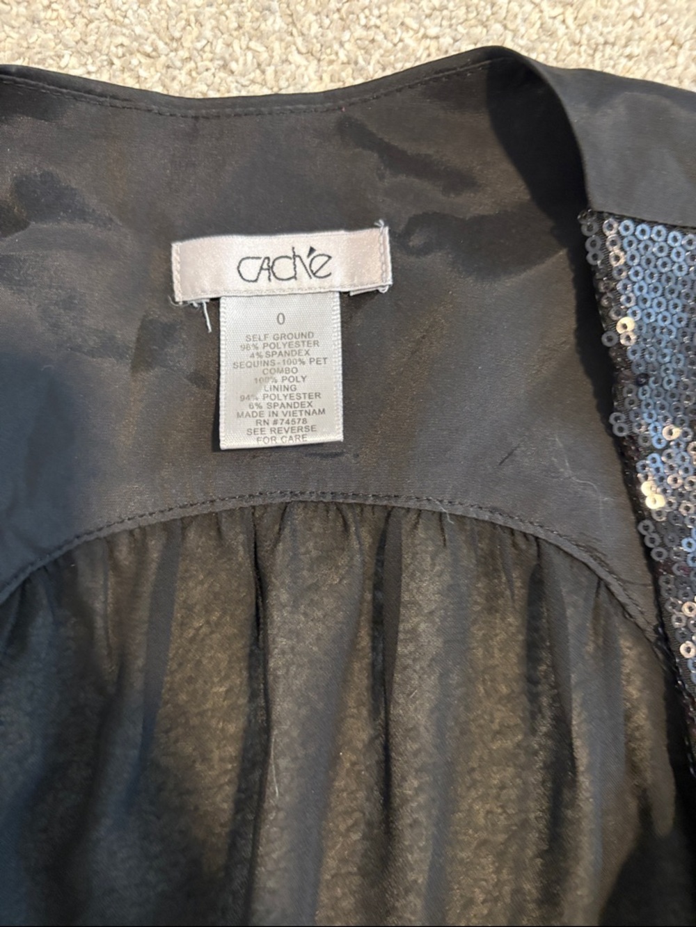 Cache sequin vest - Picture 2 of 3